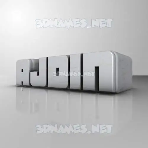 ajdin in White Metro style - 3D name wallpaper
