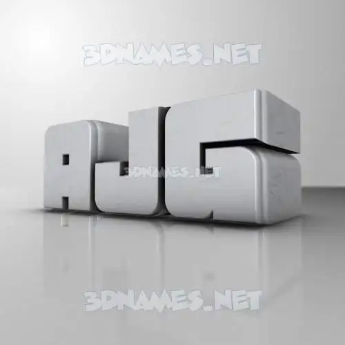 ajg in White Metro style - 3D name wallpaper