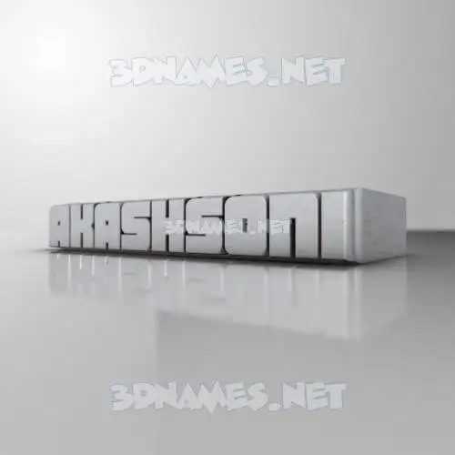 akashsoni in White Metro style - 3D name wallpaper