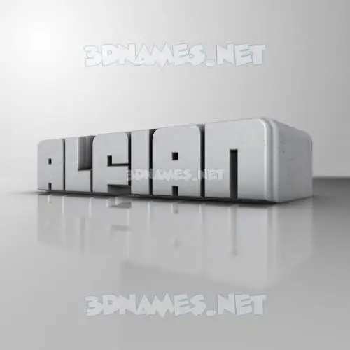 alfian in White Metro style - 3D name wallpaper