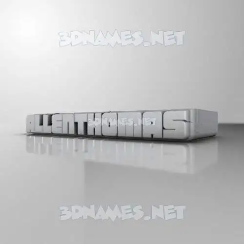 allenthomas in White Metro style - 3D name wallpaper