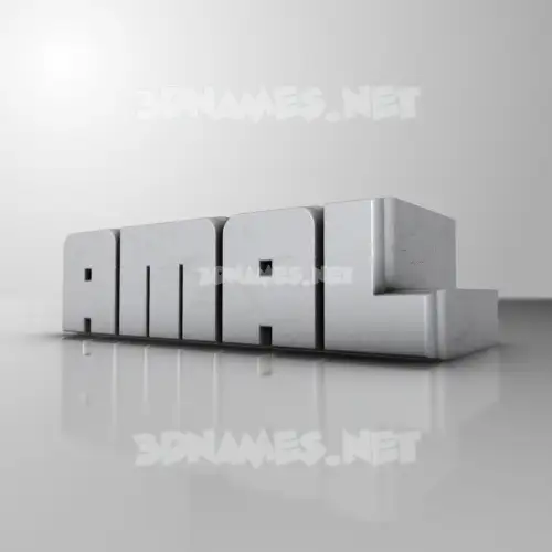 amal in White Metro style - 3D name wallpaper