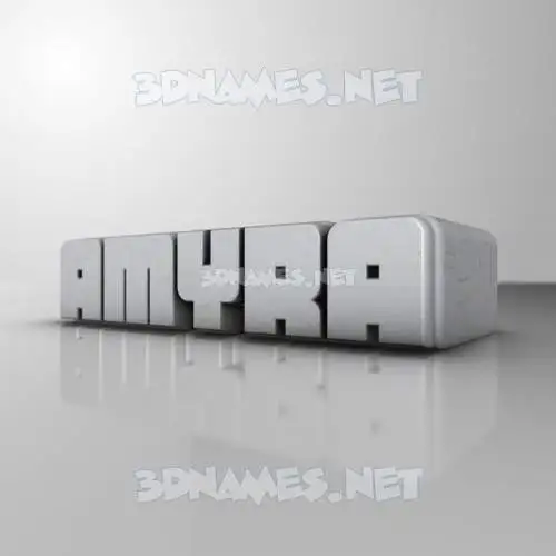 amyra in White Metro style - 3D name wallpaper
