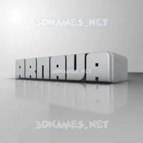 arnava in White Metro style - 3D name wallpaper