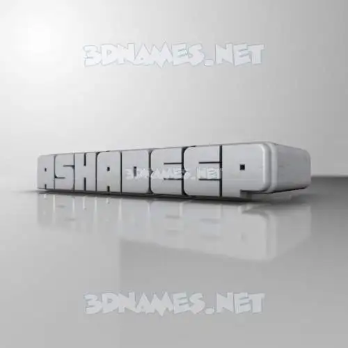 ashadeep in White Metro style - 3D name wallpaper