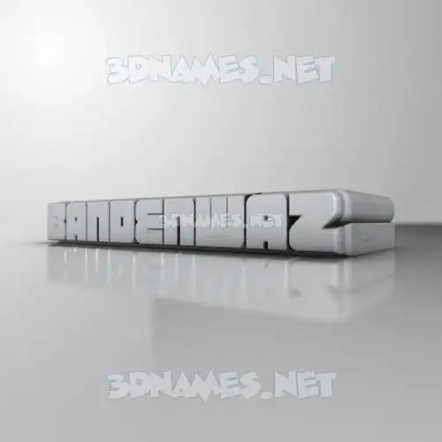 bandenwaz in White Metro style - 3D name wallpaper bandenwaz in White Metro style - 3D name wallpaper