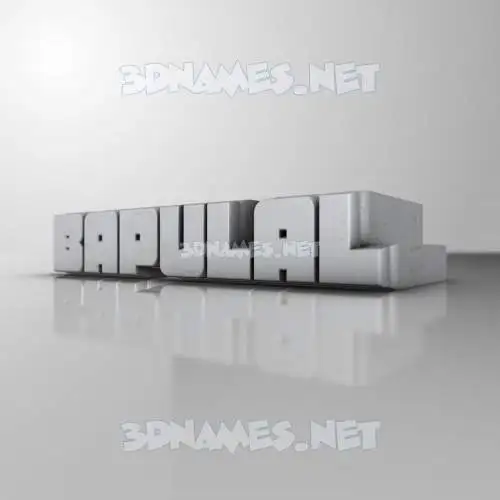 bapulal in White Metro style - 3D name wallpaper bapulal in White Metro style - 3D name wallpaper