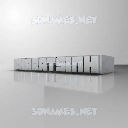 bharatsinh in White Metro style - 3D name wallpaper