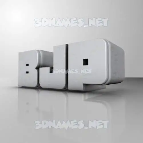 bjp in White Metro style - 3D name wallpaper