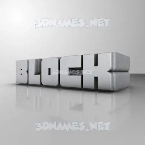 block in White Metro style - 3D name wallpaper block in White Metro style - 3D name wallpaper