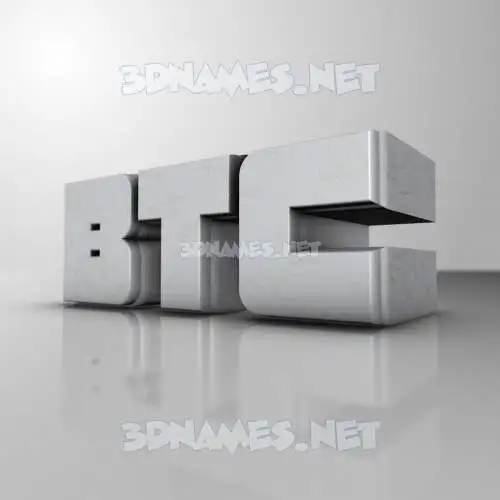 btc in White Metro style - 3D name wallpaper btc in White Metro style - 3D name wallpaper