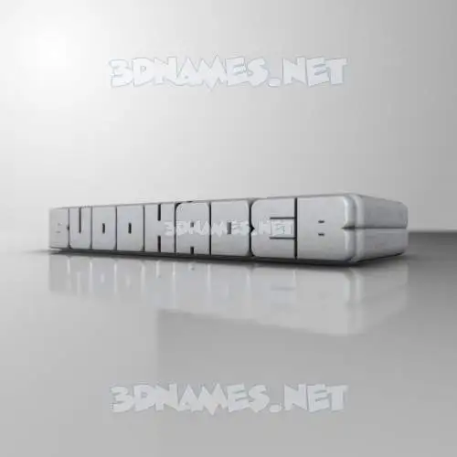 buddhadeb in White Metro style - 3D name wallpaper