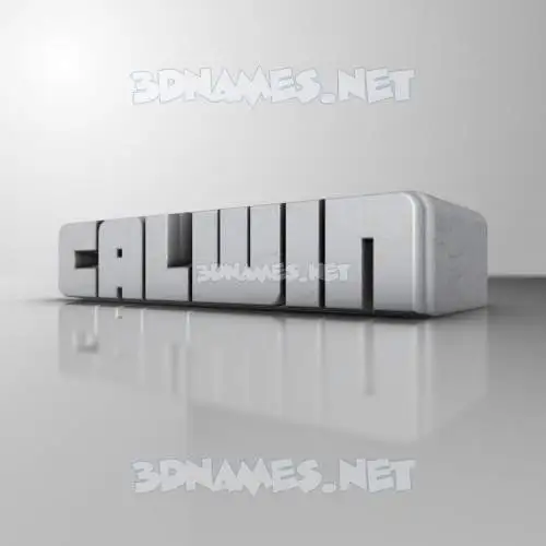 calwin in White Metro style - 3D name wallpaper