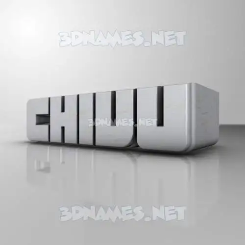 chivu in White Metro style - 3D name wallpaper