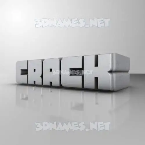 crack in White Metro style - 3D name wallpaper crack in White Metro style - 3D name wallpaper
