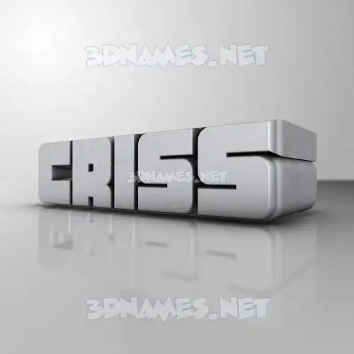 criss in White Metro style - 3D name wallpaper criss in White Metro style - 3D name wallpaper