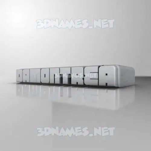 damontrea in White Metro style - 3D name wallpaper