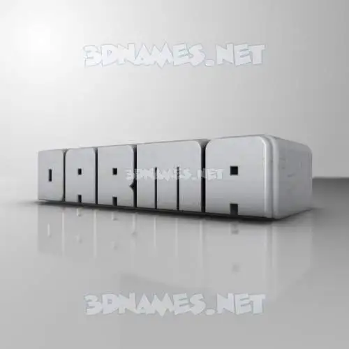darma in White Metro style - 3D name wallpaper
