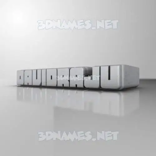 davidraju in White Metro style - 3D name wallpaper