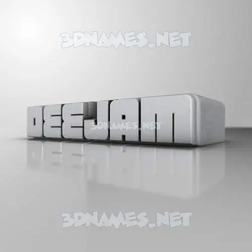 deejam in White Metro style - 3D name wallpaper deejam in White Metro style - 3D name wallpaper
