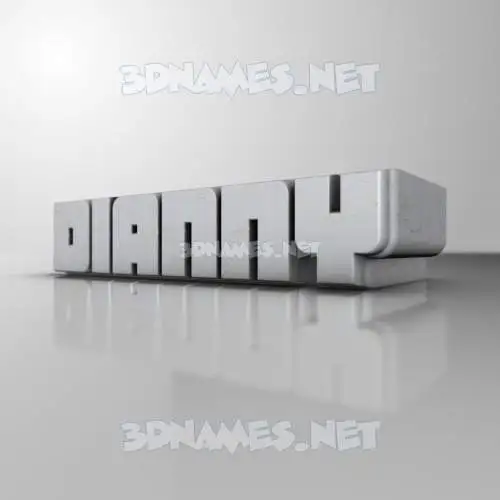dianny in White Metro style - 3D name wallpaper dianny in White Metro style - 3D name wallpaper