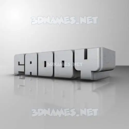 faddy in White Metro style - 3D name wallpaper