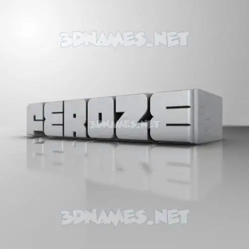 feroze in White Metro style - 3D name wallpaper feroze in White Metro style - 3D name wallpaper