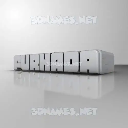 furhada in White Metro style - 3D name wallpaper furhada in White Metro style - 3D name wallpaper