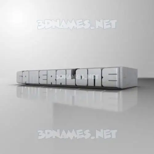 gameralone in White Metro style - 3D name wallpaper