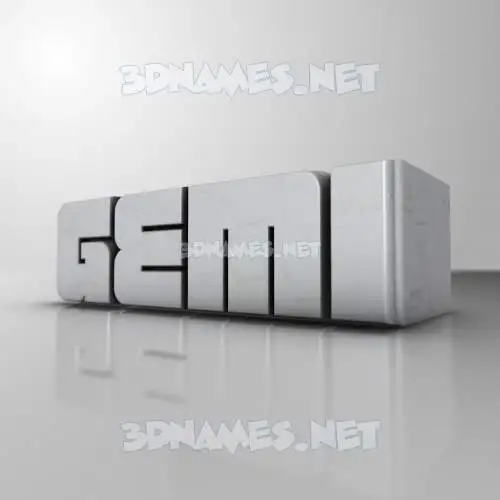 gemi in White Metro style - 3D name wallpaper gemi in White Metro style - 3D name wallpaper