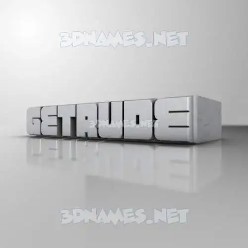 getrude in White Metro style - 3D name wallpaper getrude in White Metro style - 3D name wallpaper