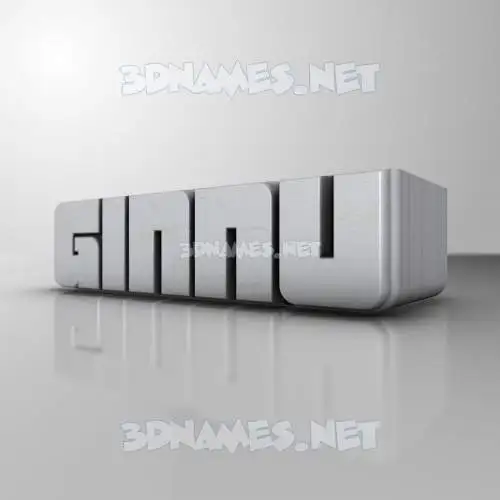 ginnu in White Metro style - 3D name wallpaper ginnu in White Metro style - 3D name wallpaper