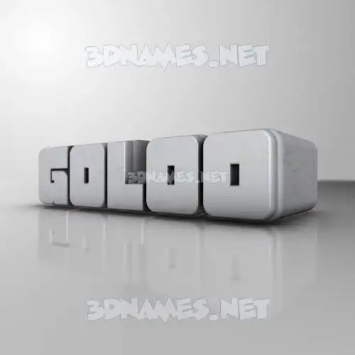 goloo in White Metro style - 3D name wallpaper goloo in White Metro style - 3D name wallpaper
