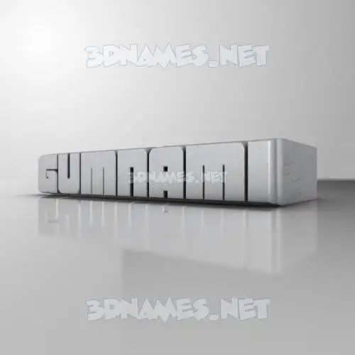 gumnami in White Metro style - 3D name wallpaper gumnami in White Metro style - 3D name wallpaper