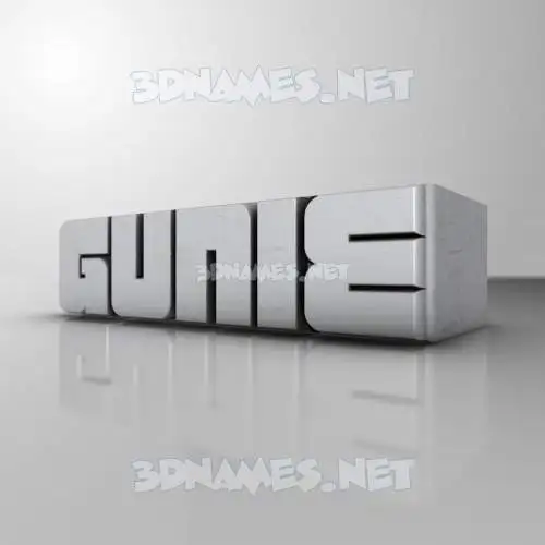 gunie in White Metro style - 3D name wallpaper gunie in White Metro style - 3D name wallpaper