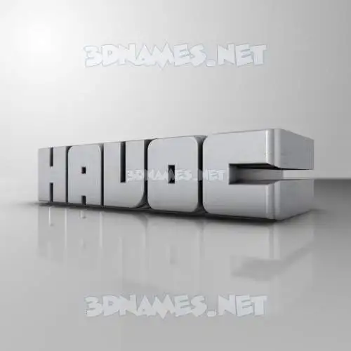 havoc in White Metro style - 3D name wallpaper