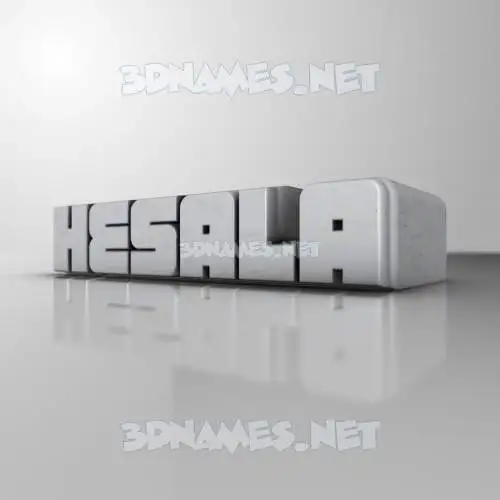 hesala in White Metro style - 3D name wallpaper hesala in White Metro style - 3D name wallpaper
