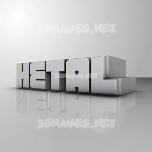 hetal in White Metro style - 3D name wallpaper