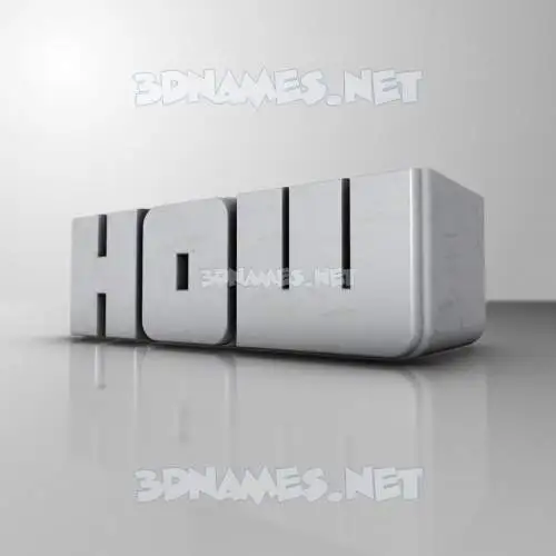 how in White Metro style - 3D name wallpaper how in White Metro style - 3D name wallpaper