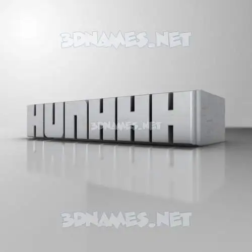 hunhhh in White Metro style - 3D name wallpaper