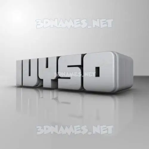 ivyso in White Metro style - 3D name wallpaper ivyso in White Metro style - 3D name wallpaper