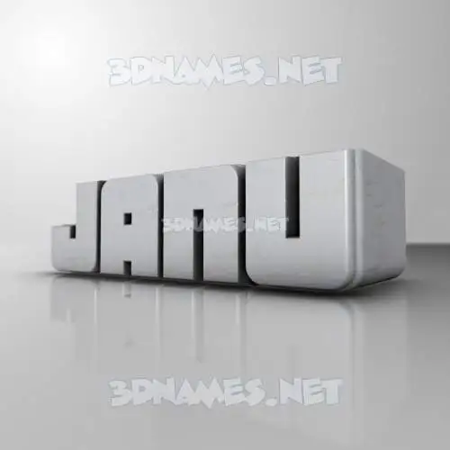 janu in White Metro style - 3D name wallpaper janu in White Metro style - 3D name wallpaper