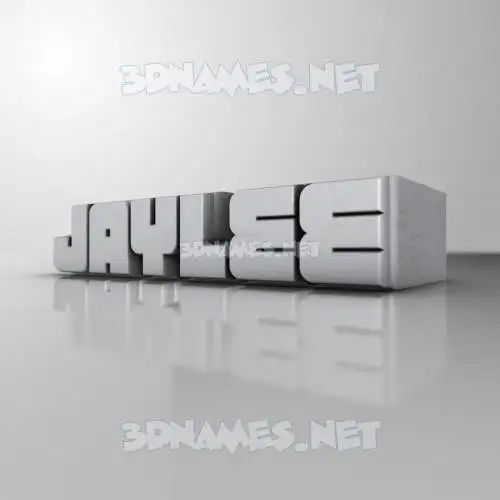 jaylee in White Metro style - 3D name wallpaper