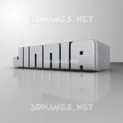 jinnia in White Metro style - 3D name wallpaper jinnia in White Metro style - 3D name wallpaper