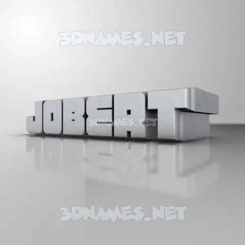 jobert in White Metro style - 3D name wallpaper