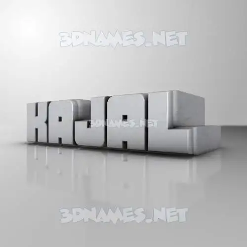 kajal in White Metro style - 3D name wallpaper kajal in White Metro style - 3D name wallpaper