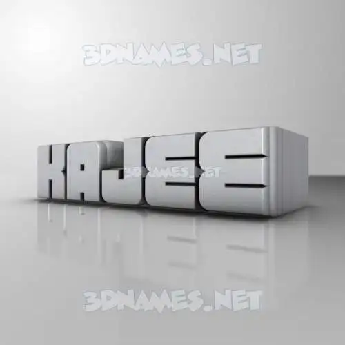 kajee in White Metro style - 3D name wallpaper kajee in White Metro style - 3D name wallpaper