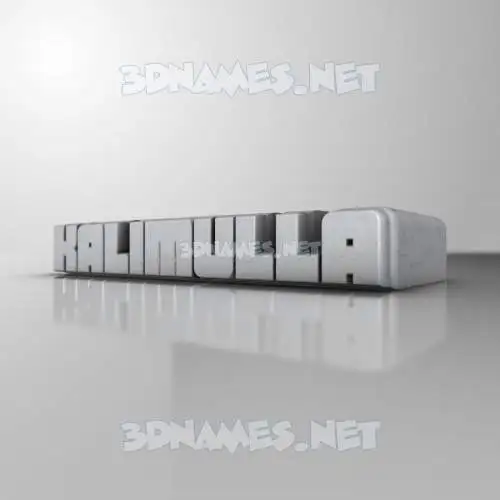 kalimulla in White Metro style - 3D name wallpaper kalimulla in White Metro style - 3D name wallpaper
