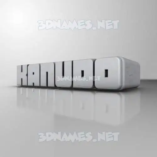 kanudo in White Metro style - 3D name wallpaper kanudo in White Metro style - 3D name wallpaper