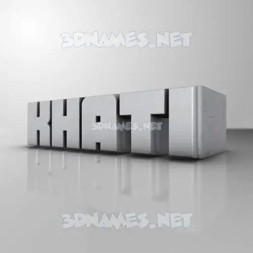 khati in White Metro style - 3D name wallpaper khati in White Metro style - 3D name wallpaper
